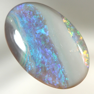 SOLID SEMI BLACK OPAL Enchanting fire display showing bands